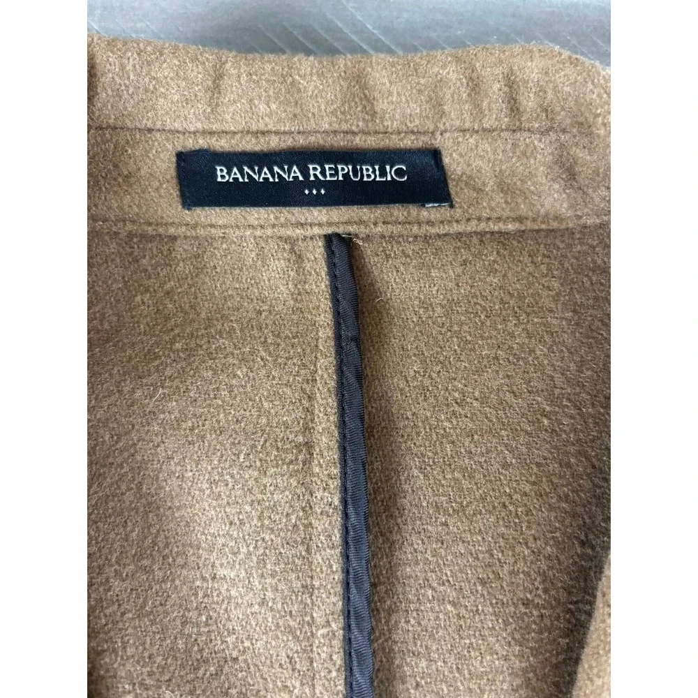 Banana Republic Mens Camel Brown Wool Blend Tailored Fit Blazer Sport Coat 44R